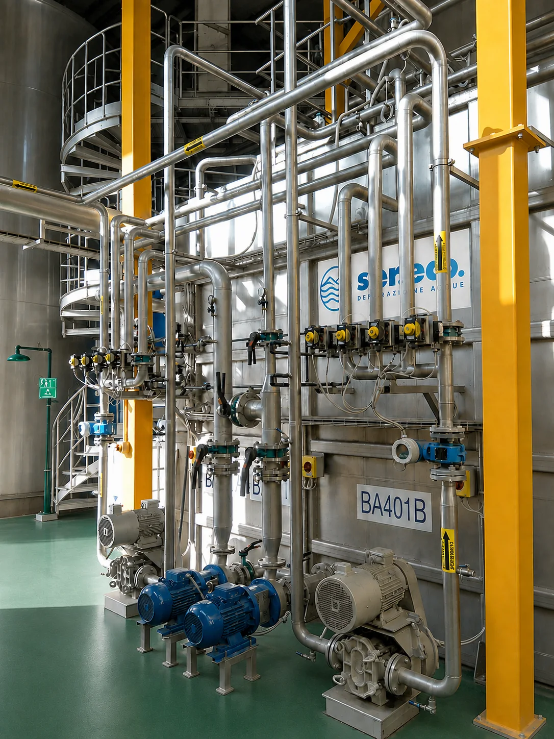 Impianto Sereco per il trattamento di reflui industriali